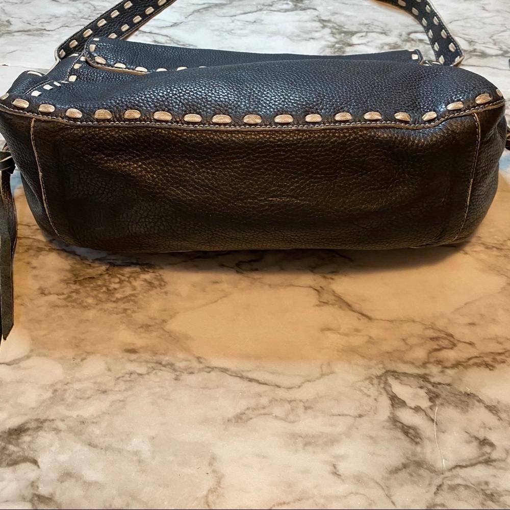 nuovedive italian leather bag navy blue - Picture 6 of 7